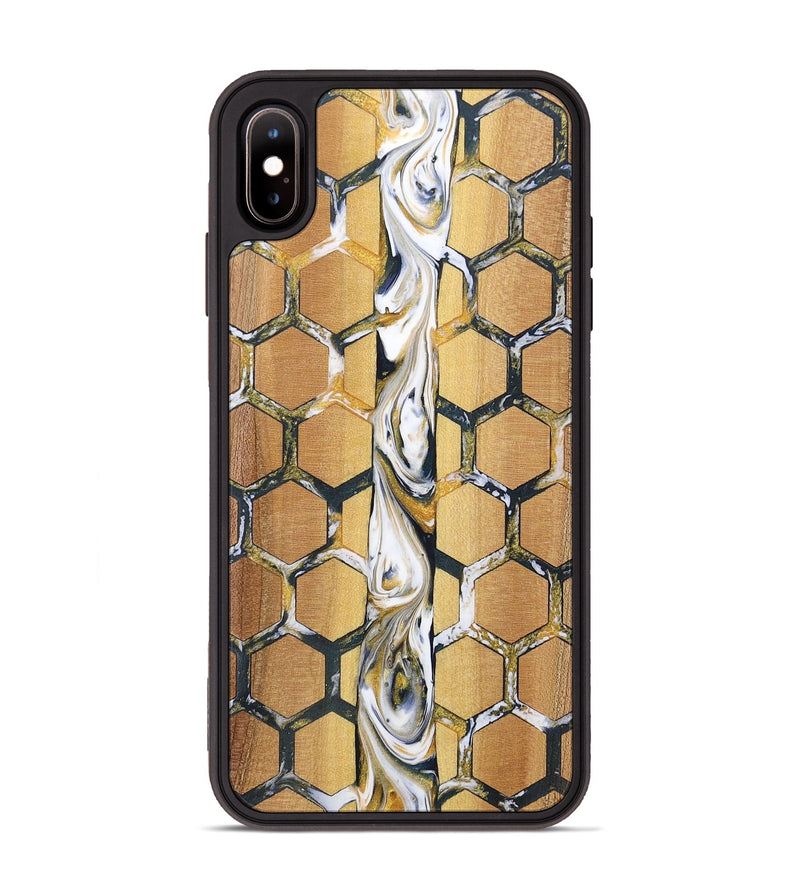 iPhone Xs Max Wood+Resin Phone Case - Issac (Pattern, 701393)