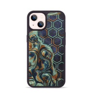 iPhone 14 Wood+Resin Phone Case - Joni (Pattern, 701399)