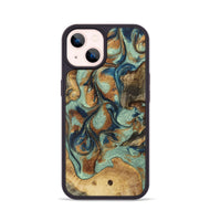 iPhone 14 Wood+Resin Phone Case - Nyla (Mosaic, 701403)
