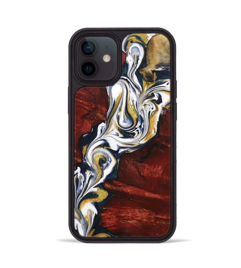 iPhone 12 Wood+Resin Phone Case - Kira (Mosaic, 701405)