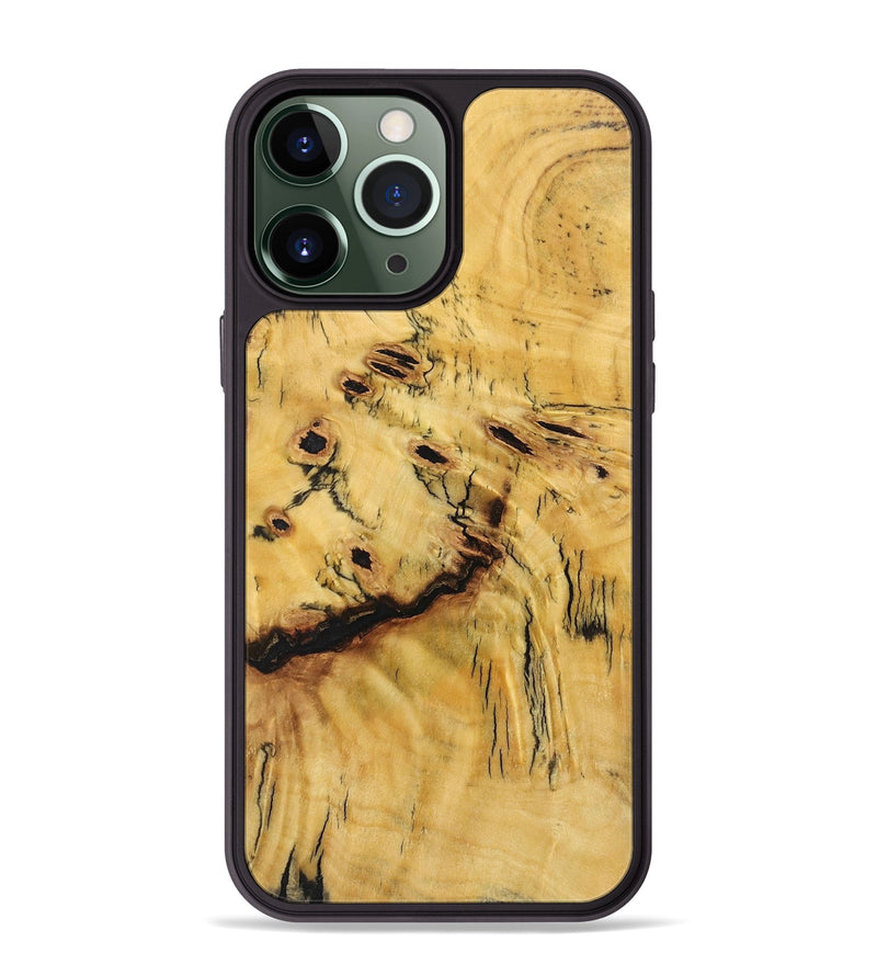 iPhone 13 Pro Max Wood+Resin Phone Case - Autumn (Wood Burl, 701420)