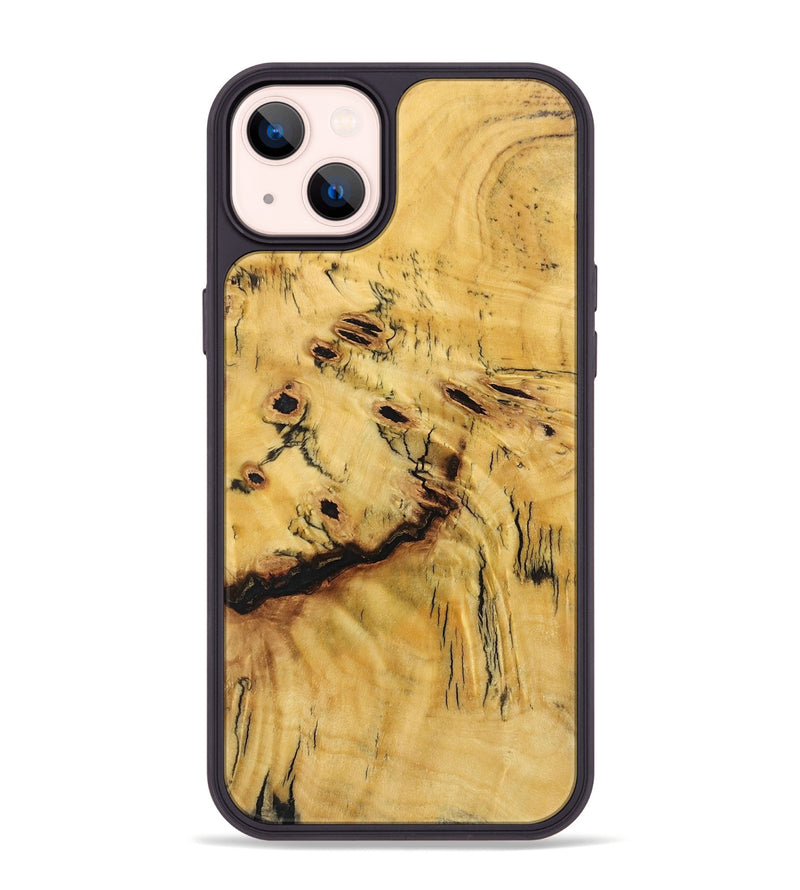 iPhone 14 Plus Wood+Resin Phone Case - Autumn (Wood Burl, 701420)