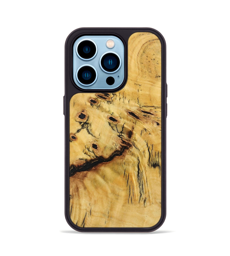 iPhone 14 Pro Wood+Resin Phone Case - Autumn (Wood Burl, 701420)