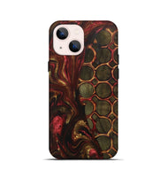iPhone 13 mini Wood+Resin Live Edge Phone Case - Ronnie (Pattern, 701642)