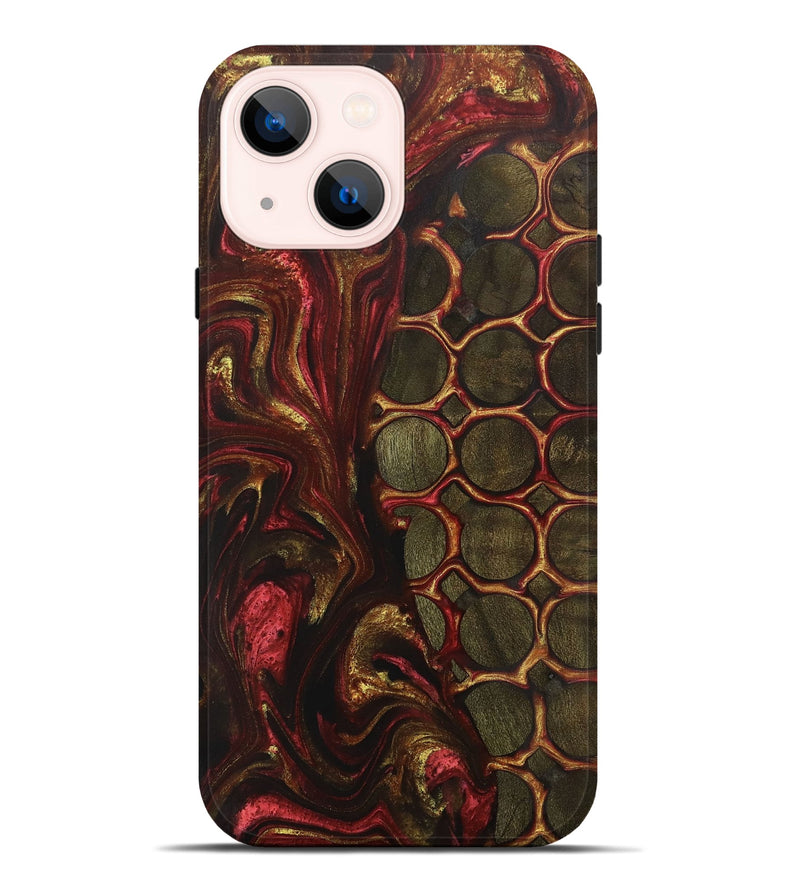 iPhone 14 Plus Wood+Resin Live Edge Phone Case - Ronnie (Pattern, 701642)