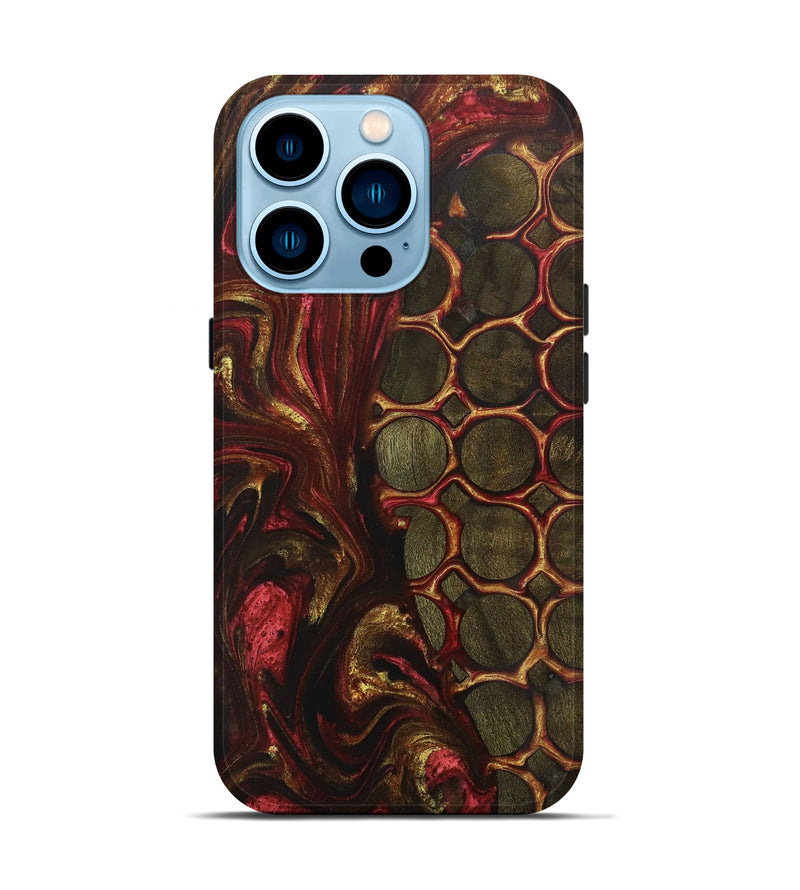 iPhone 14 Pro Wood+Resin Live Edge Phone Case - Ronnie (Pattern, 701642)