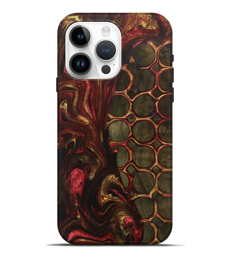 iPhone 15 Pro Max Wood+Resin Live Edge Phone Case - Ronnie (Pattern, 701642)