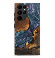 Galaxy S22 Ultra Wood+Resin Live Edge Phone Case - Gunner (Green, 701645)