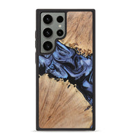 Galaxy S23 Ultra Wood+Resin Phone Case - Nina (Blue, 701682)