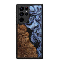 Galaxy S22 Ultra Wood+Resin Phone Case - Gianni (Blue, 701684)