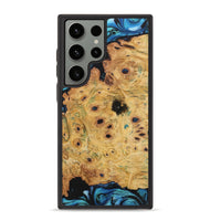 Galaxy S23 Ultra Wood+Resin Phone Case - Vicky (Blue, 701687)