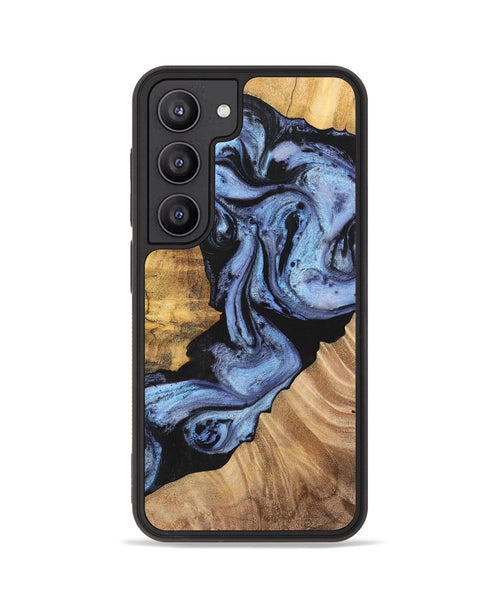 Galaxy S23 Wood+Resin Phone Case - Rosa (Blue, 701688)
