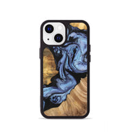 iPhone 13 mini Wood+Resin Phone Case - Rosa (Blue, 701688)