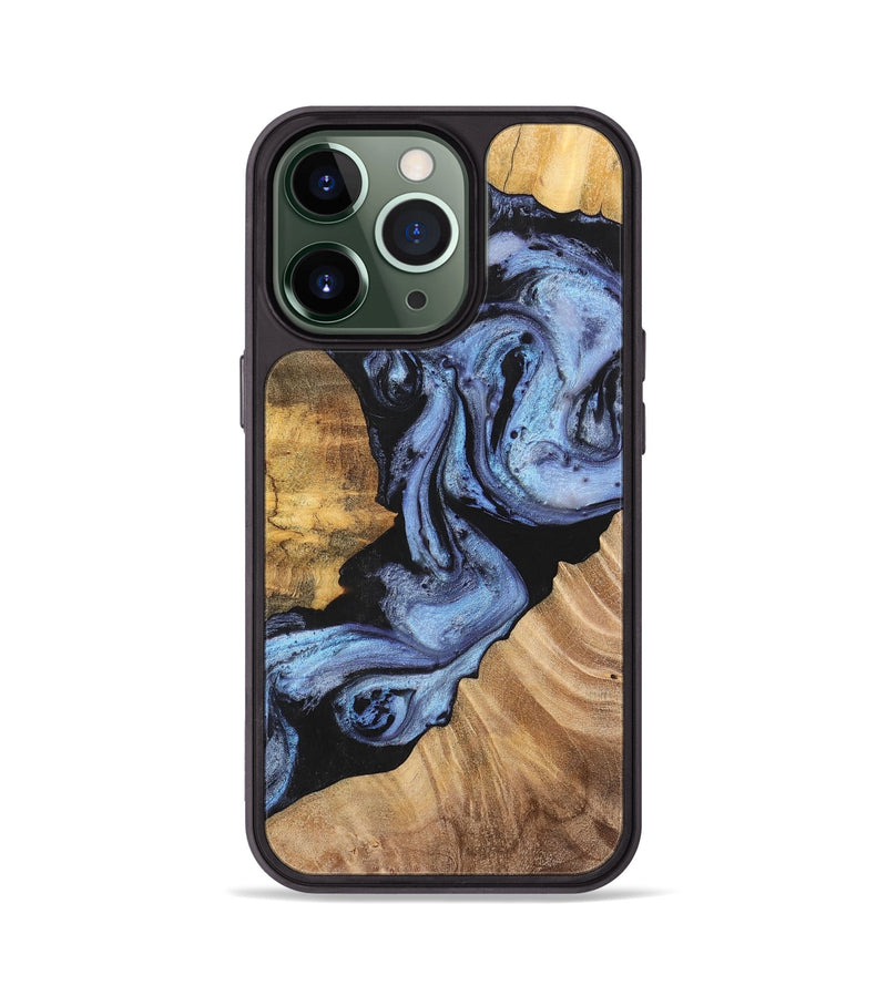 iPhone 13 Pro Wood+Resin Phone Case - Rosa (Blue, 701688)