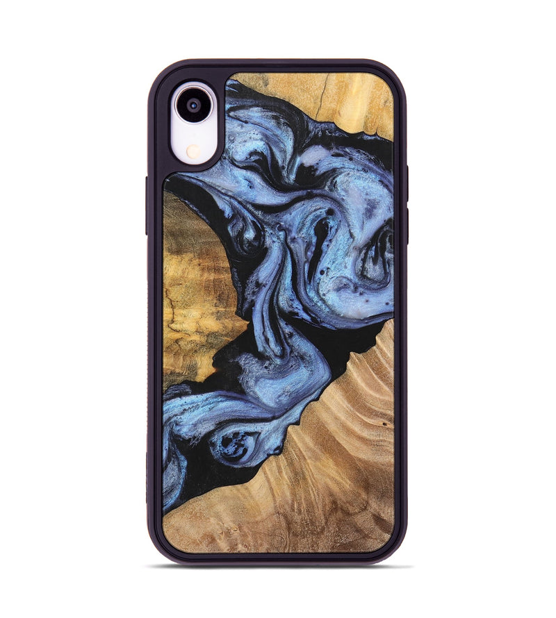 iPhone Xr Wood+Resin Phone Case - Rosa (Blue, 701688)