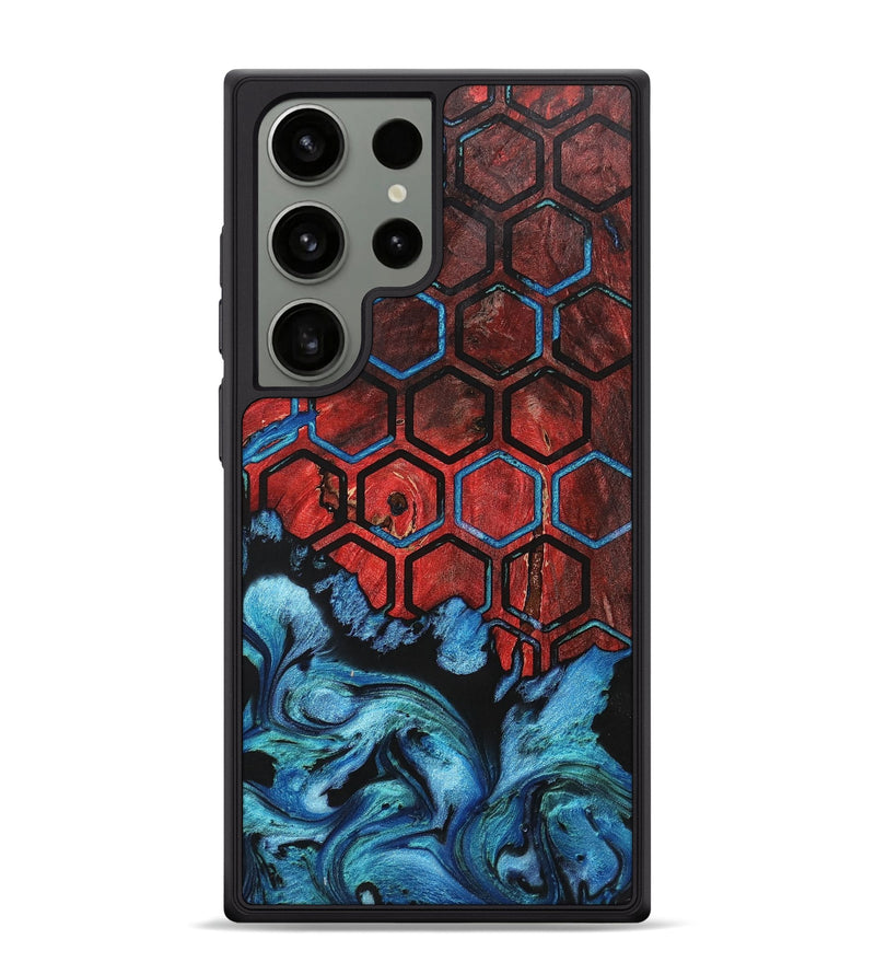 Galaxy S24 Ultra Wood+Resin Phone Case - Alayah (Pattern, 701698)