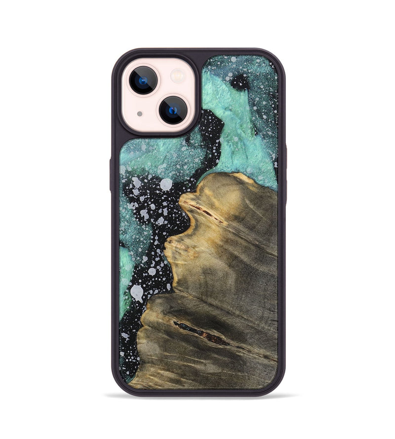 iPhone 14 Wood+Resin Phone Case - Lorrie (Cosmos, 701713)