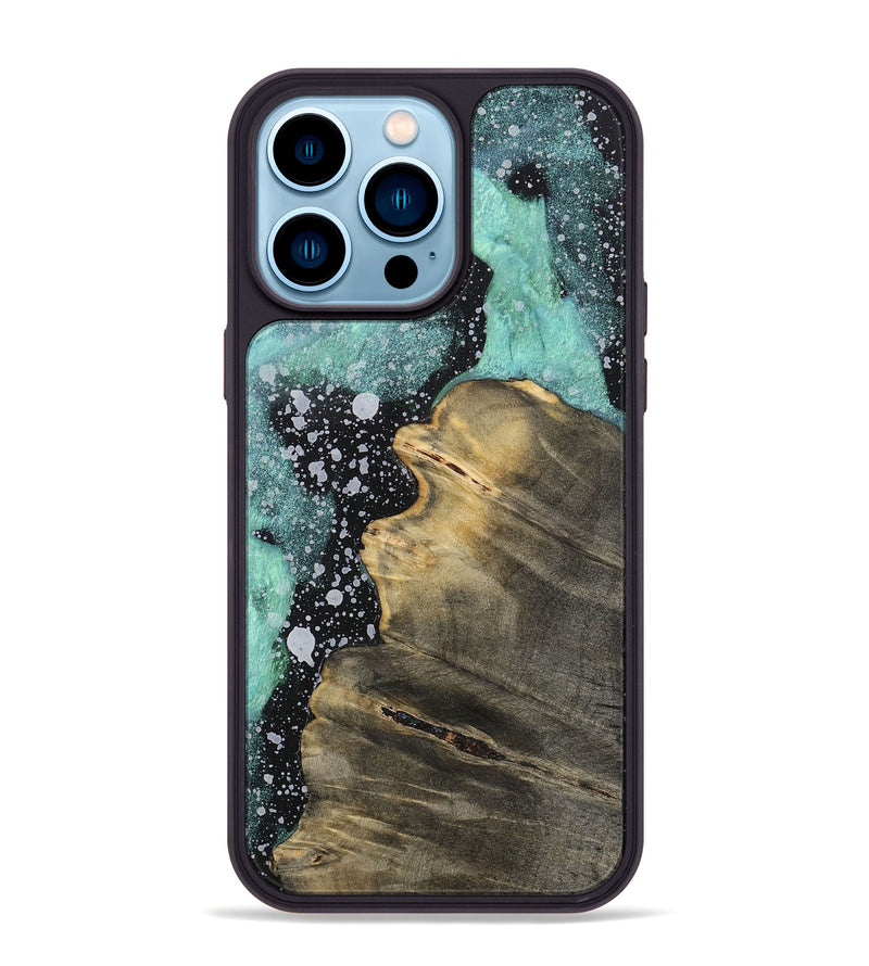 iPhone 14 Pro Max Wood+Resin Phone Case - Lorrie (Cosmos, 701713)