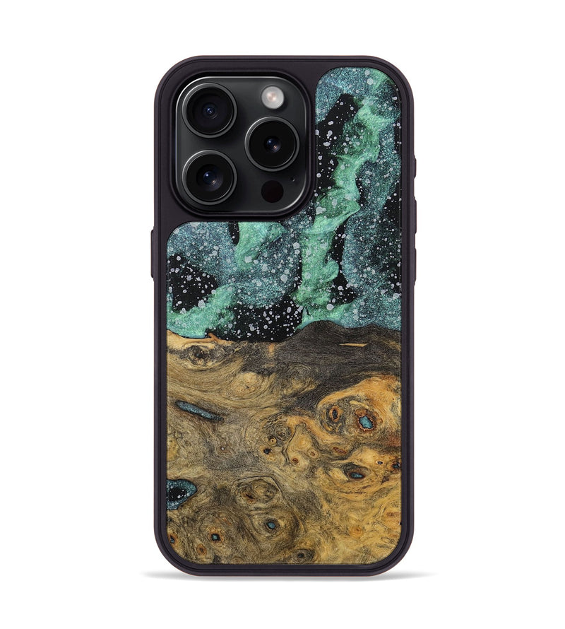 iPhone 15 Pro Wood+Resin Phone Case - Elle (Cosmos, 701714)