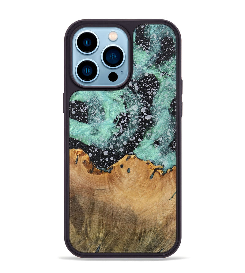 iPhone 14 Pro Max Wood+Resin Phone Case - Tyson (Cosmos, 701715)