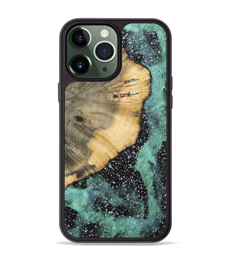 iPhone 13 Pro Max Wood+Resin Phone Case - Anthony (Cosmos, 701716)