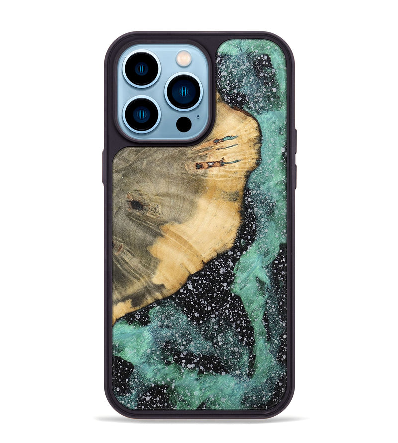 iPhone 14 Pro Max Wood+Resin Phone Case - Anthony (Cosmos, 701716)