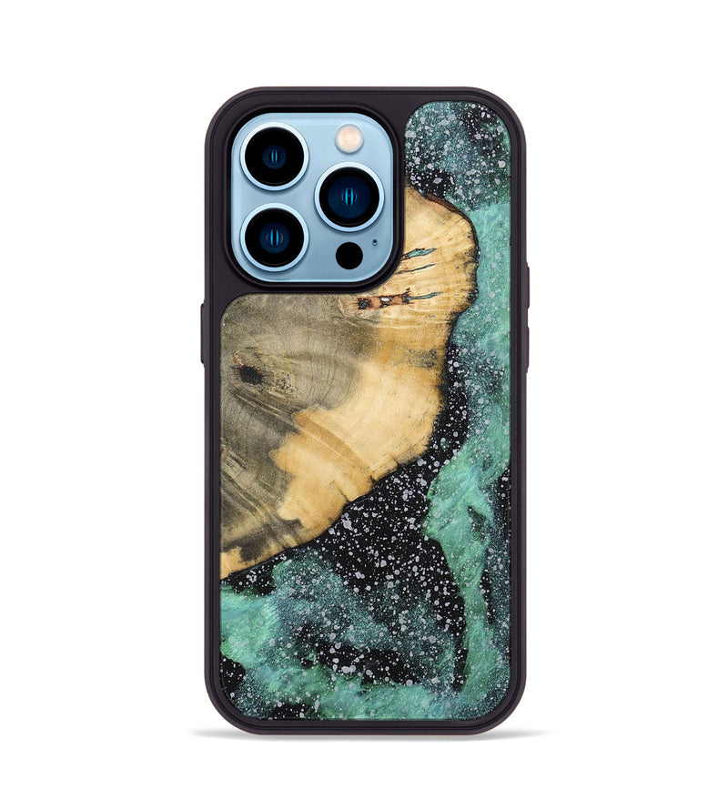 iPhone 14 Pro Wood+Resin Phone Case - Anthony (Cosmos, 701716)