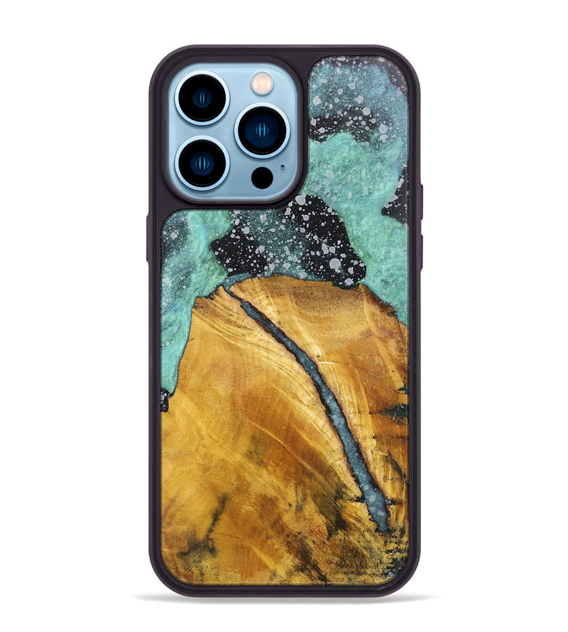 iPhone 14 Pro Max Wood+Resin Phone Case - Cecilia (Cosmos, 701725)