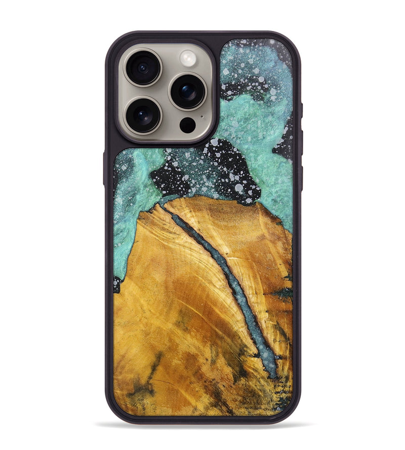 iPhone 15 Pro Max Wood+Resin Phone Case - Cecilia (Cosmos, 701725)