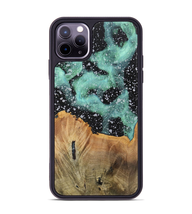 iPhone 11 Pro Max Wood+Resin Phone Case - Benny (Cosmos, 701729)