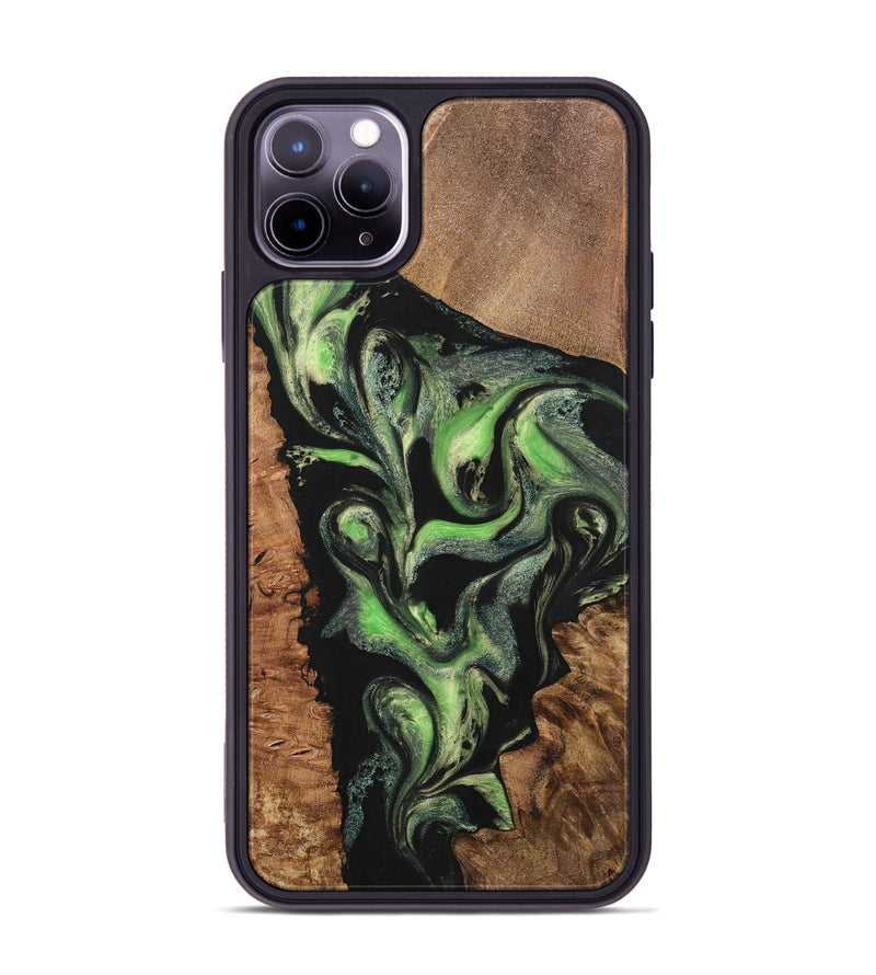 iPhone 11 Pro Max Wood+Resin Phone Case - Kimberly (Mosaic, 701732)