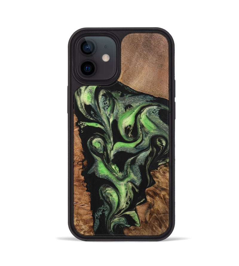 iPhone 12 Wood+Resin Phone Case - Kimberly (Mosaic, 701732)