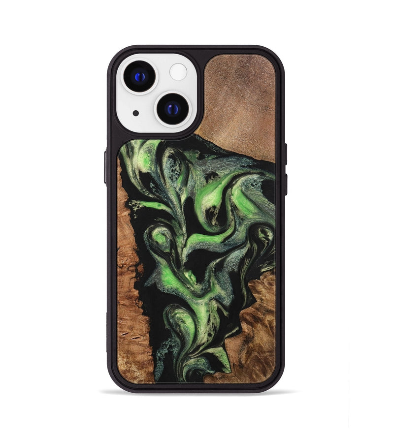 iPhone 13 Wood+Resin Phone Case - Kimberly (Mosaic, 701732)