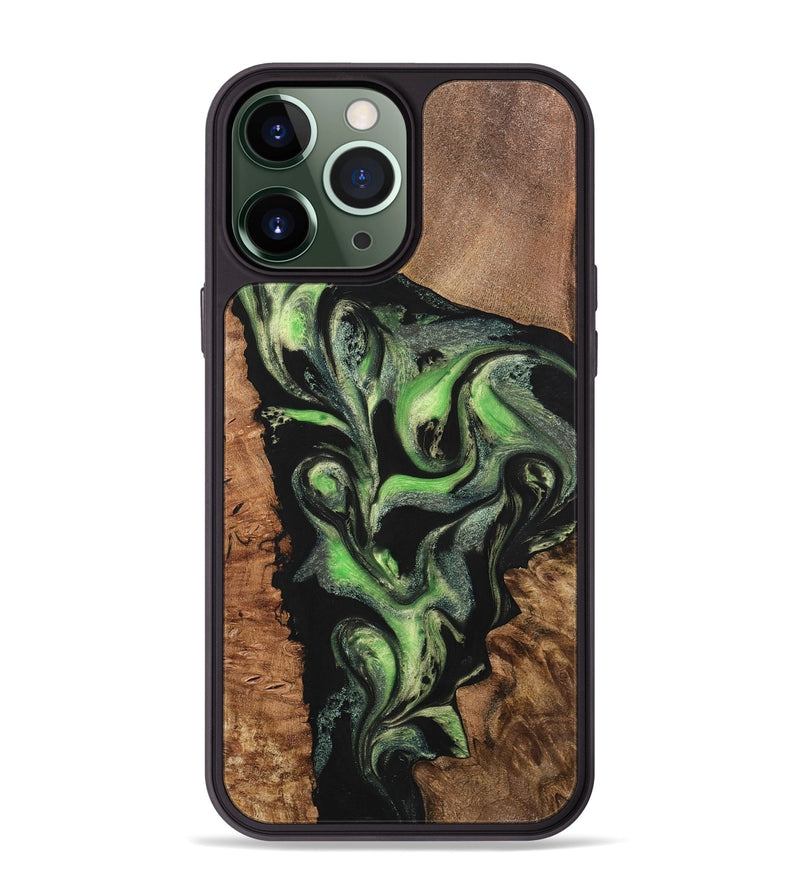 iPhone 13 Pro Max Wood+Resin Phone Case - Kimberly (Mosaic, 701732)