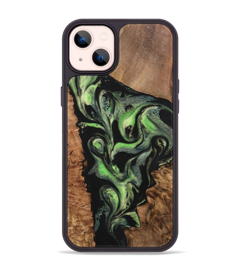 iPhone 14 Plus Wood+Resin Phone Case - Kimberly (Mosaic, 701732)