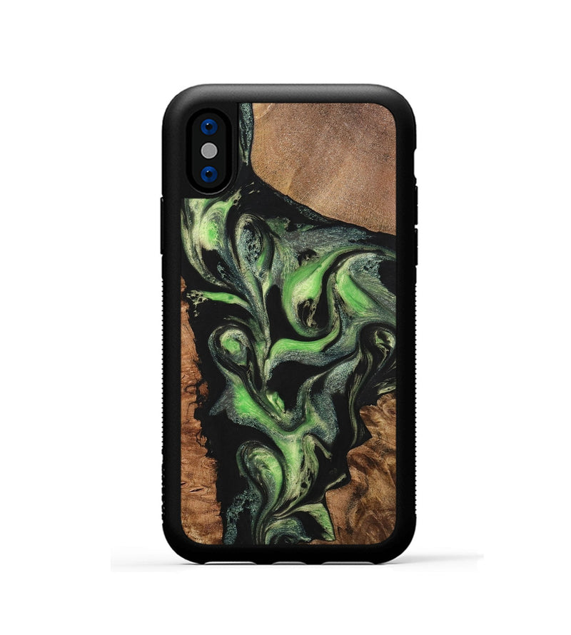 iPhone Xs Wood+Resin Phone Case - Kimberly (Mosaic, 701732)