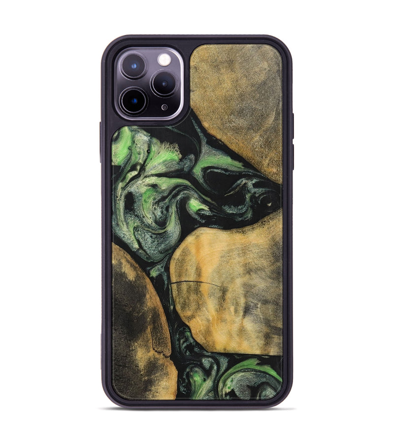 iPhone 11 Pro Max Wood+Resin Phone Case - Brenden (Mosaic, 701735)