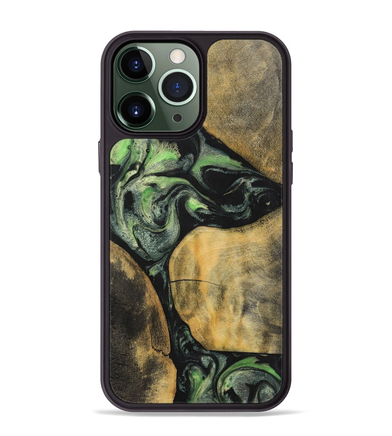 iPhone 13 Pro Max Wood+Resin Phone Case - Brenden (Mosaic, 701735)
