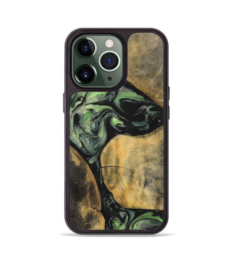 iPhone 13 Pro Wood+Resin Phone Case - Brenden (Mosaic, 701735)