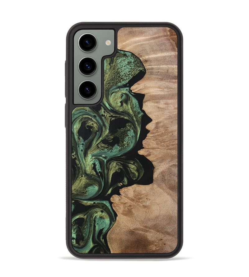 Galaxy S23 Plus Wood+Resin Phone Case - Parker (Green, 701738)