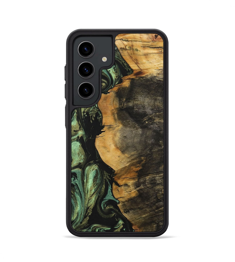 Galaxy S24 Wood+Resin Phone Case - Paul (Green, 701745)