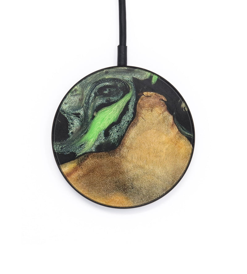 Circle Wood+Resin Wireless Charger - Jocelyn (Green, 701788)