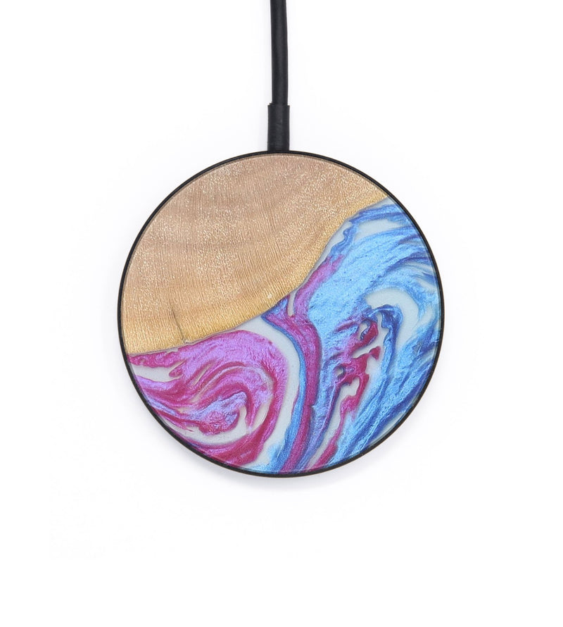 Circle Wood+Resin Wireless Charger - Lincoln (Watercolor, 701905)