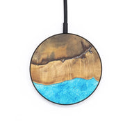 Circle Wood+Resin Wireless Charger - Brinley (Blue, 701913)