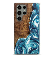 Galaxy S23 Ultra Wood+Resin Live Edge Phone Case - Arturo (Green, 702094)