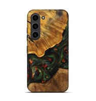 Galaxy S23 Wood+Resin Live Edge Phone Case - Tanner (Green, 702100)