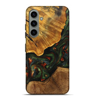 Galaxy S24 Plus Wood+Resin Live Edge Phone Case - Tanner (Green, 702100)