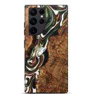 Galaxy S22 Ultra Wood+Resin Live Edge Phone Case - Lia (Green, 702102)