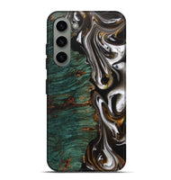 Galaxy S23 Plus Wood+Resin Live Edge Phone Case - Albert (Black & White, 702124)