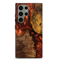 Galaxy S23 Ultra Wood+Resin Live Edge Phone Case - Shanice (Red, 702143)